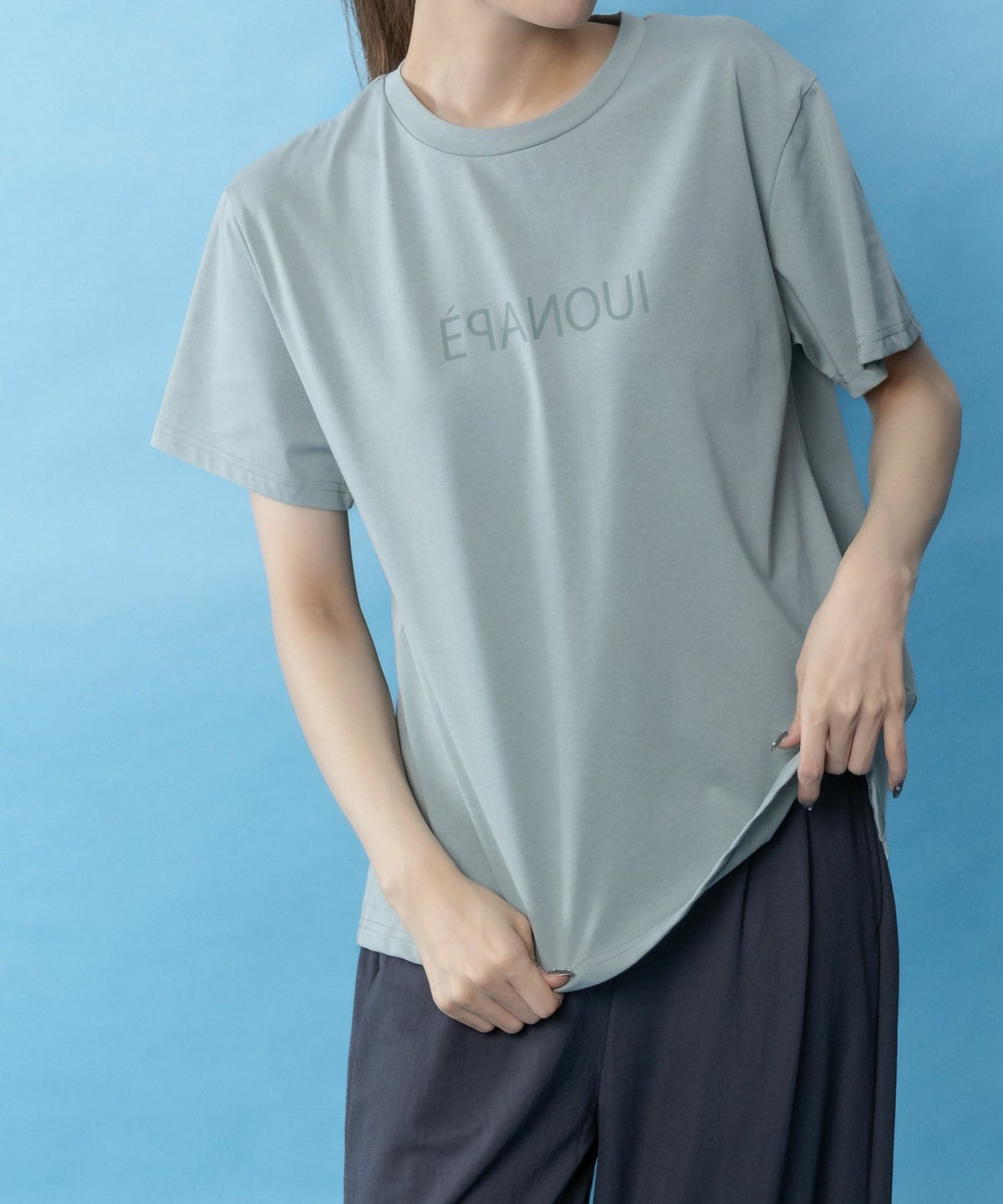 NAVY SARARI クール＆UVカットプリントTシャツ レディース ネコポス 対応商品