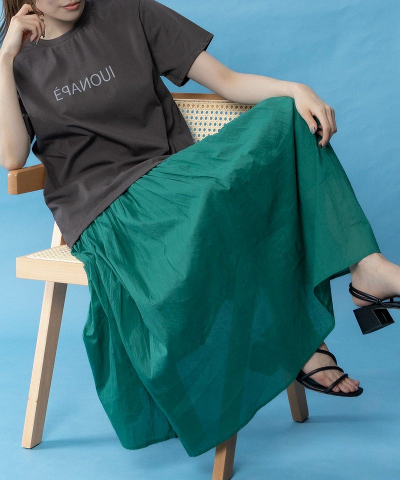 NAVY SARARI  クール＆UVカットプリントTシャツ レディース メール便 対応商品商品画像-10