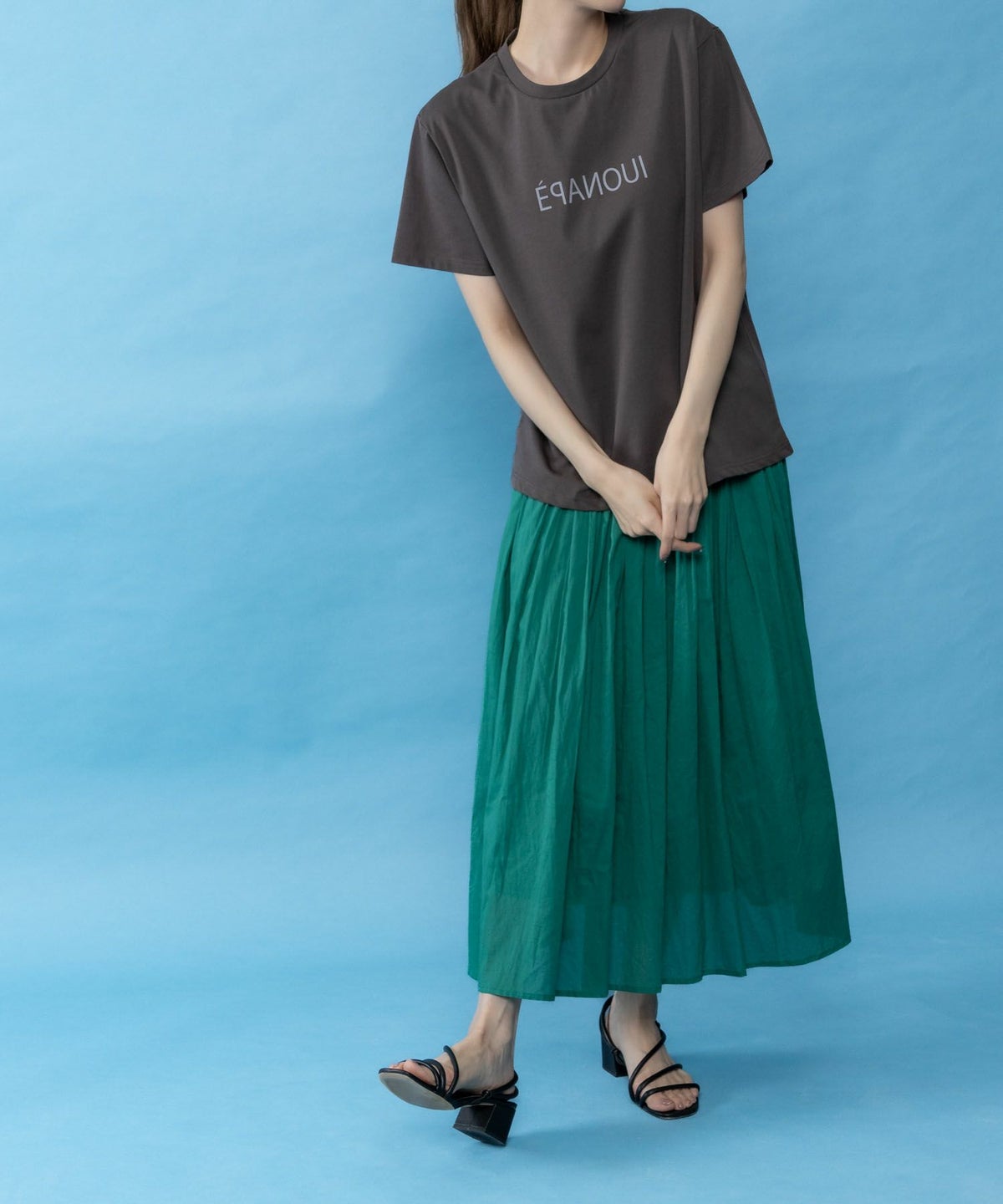 NAVY SARARI クール＆UVカットプリントTシャツ レディース ネコポス 対応商品