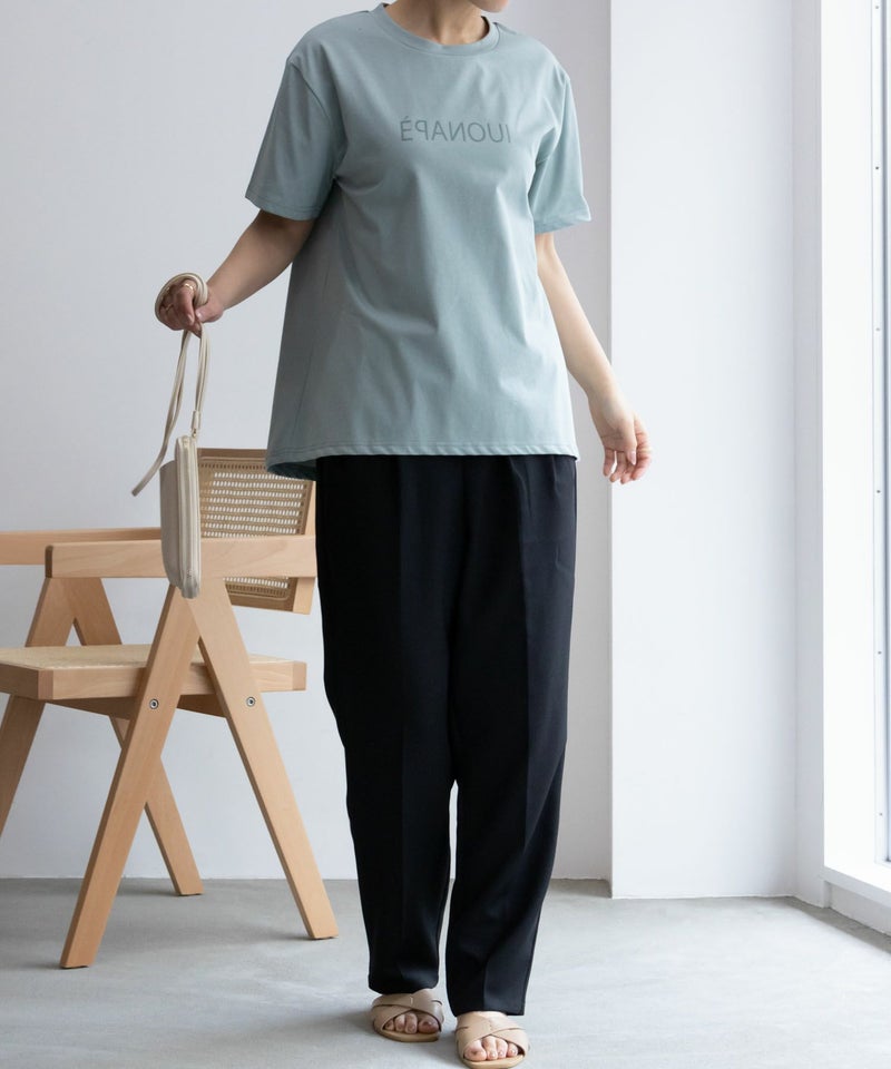 NAVY SARARI  クール＆UVカットプリントTシャツ レディース メール便 対応商品商品画像-15