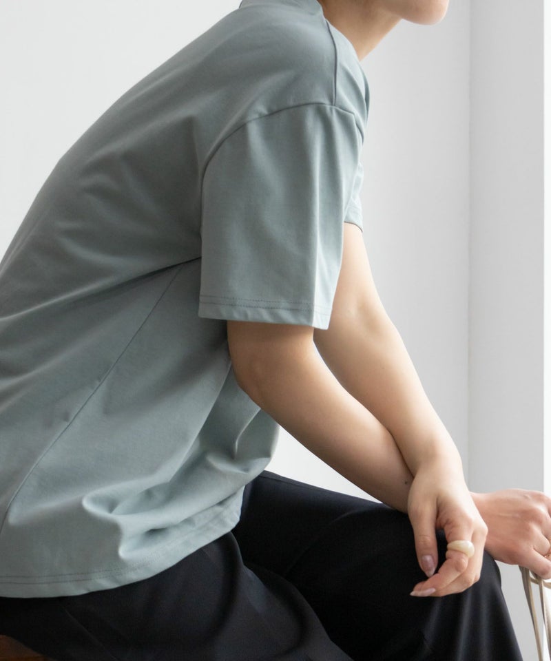 NAVY SARARI  クール＆UVカットプリントTシャツ レディース メール便 対応商品商品画像-23