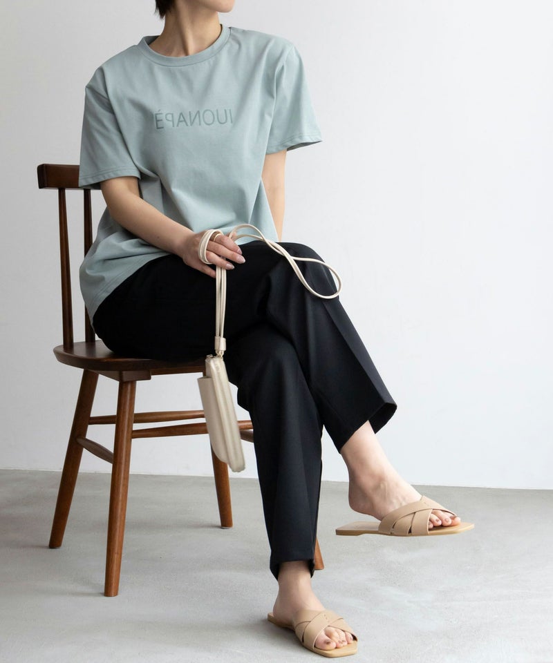 NAVY SARARI  クール＆UVカットプリントTシャツ レディース メール便 対応商品商品画像-25