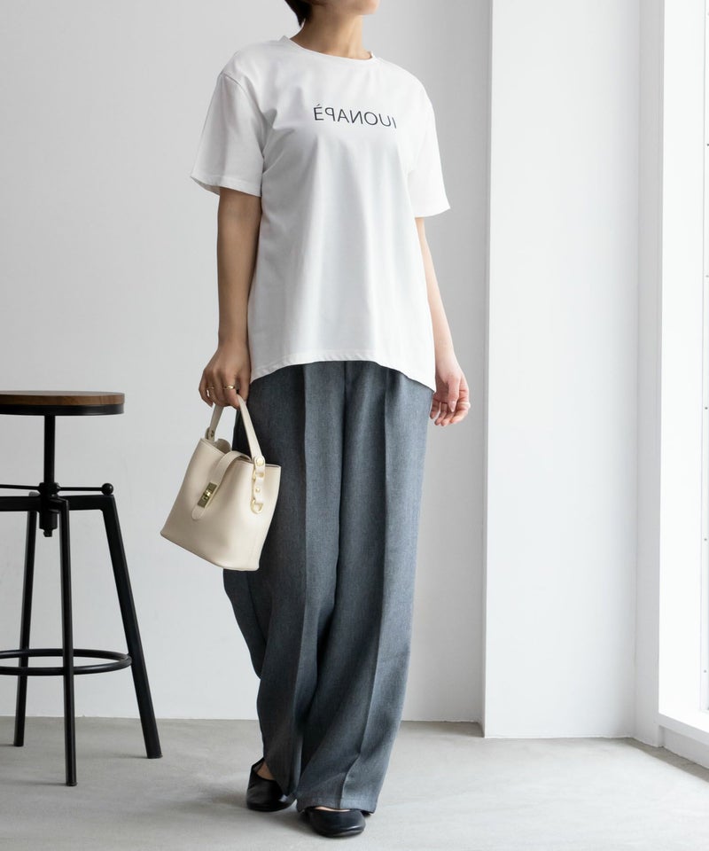 NAVY SARARI  クール＆UVカットプリントTシャツ レディース メール便 対応商品商品画像-30