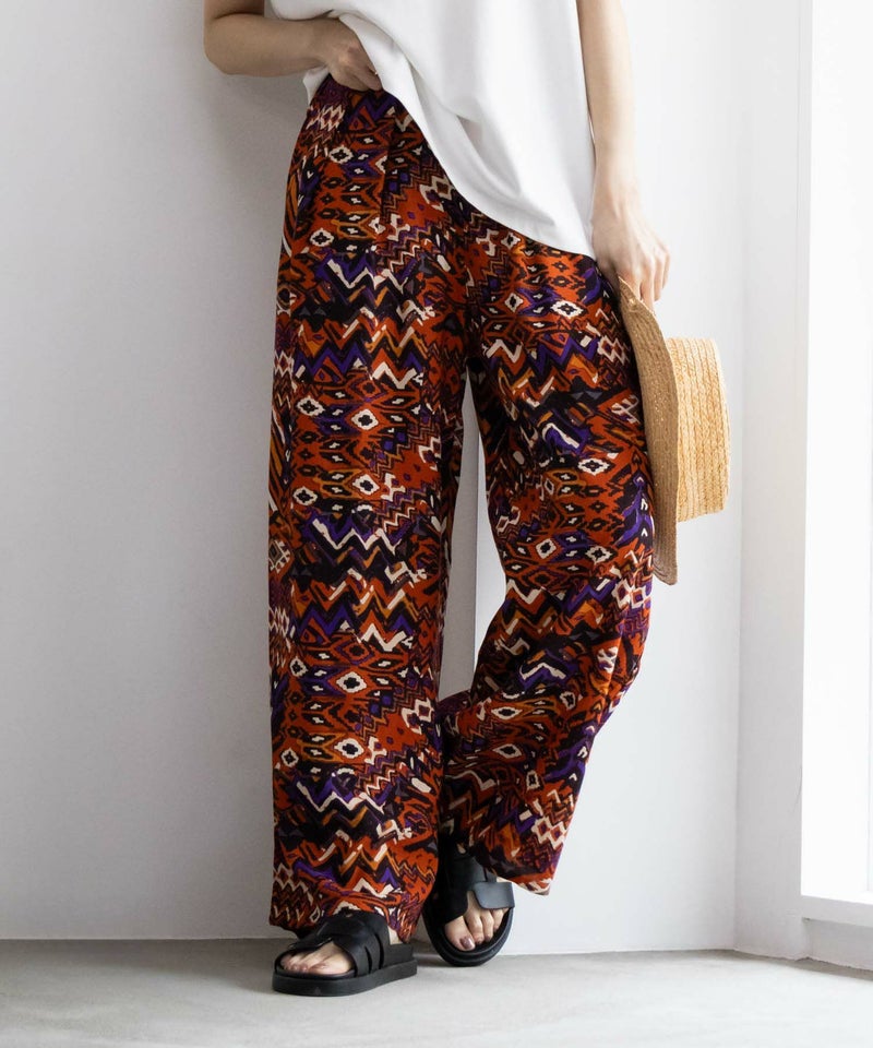 Howdy Marie インドファブリック 総柄ワイドパンツ レディース商品画像-2