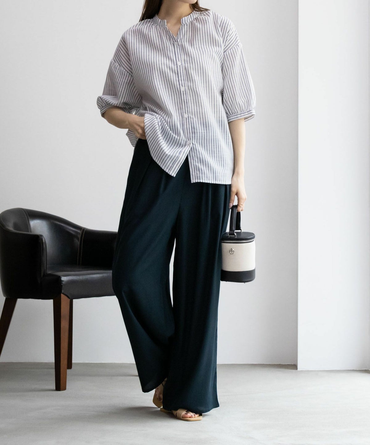 Howdy Marie インドファブリック 総柄ワイドパンツ レディース