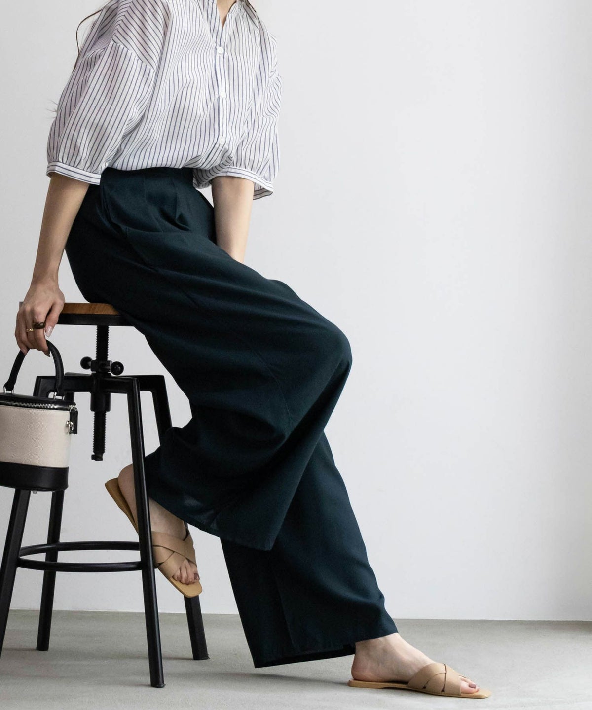 Howdy Marie インドファブリック 総柄ワイドパンツ レディース