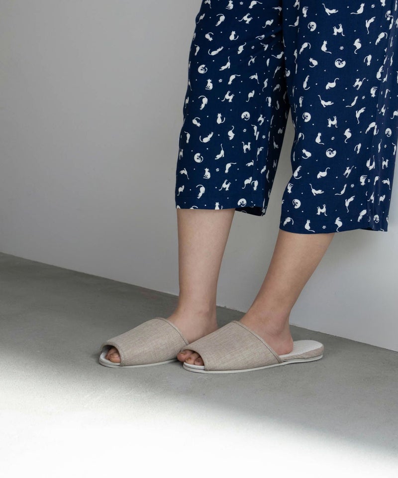 [期間限定価格]NAVY レーヨンステテコ ネコ柄 レディース商品画像-16