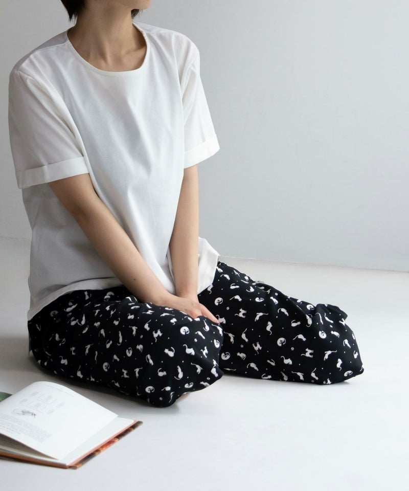 [期間限定価格]NAVY レーヨンステテコ ネコ柄 レディース商品画像-24