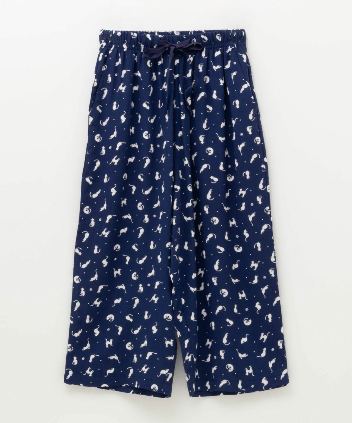 NAVY レーヨンステテコ ネコ柄 レディース