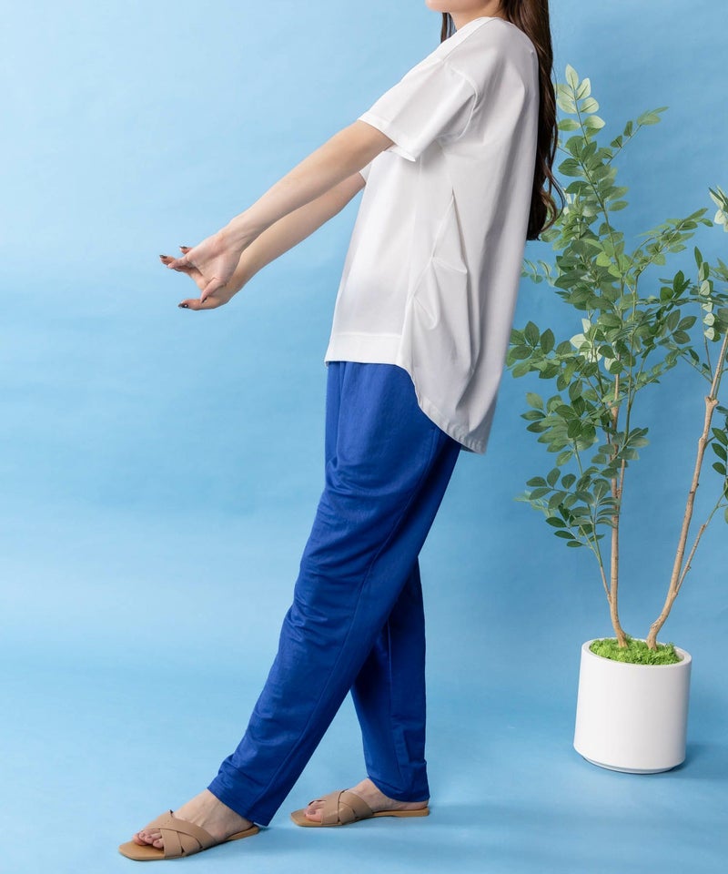 NAVY SARARI クール&UVチュニックTシャツ レディース メール便 対応商品商品画像-4