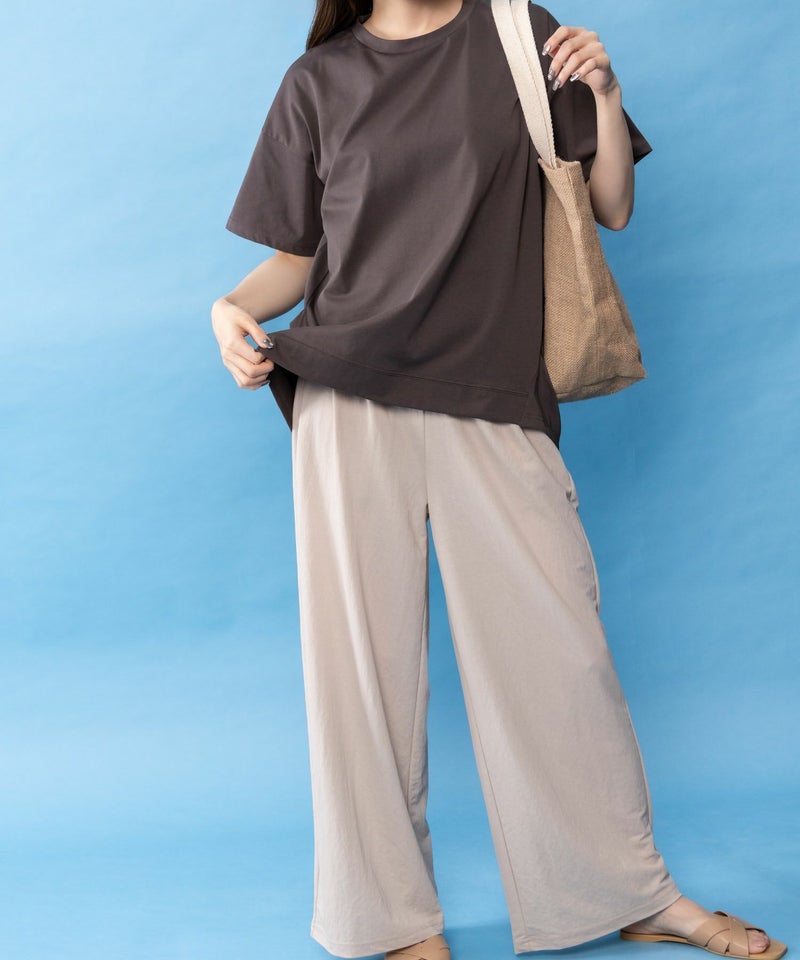 NAVY SARARI クール&UVチュニックTシャツ レディース メール便 対応商品商品画像-8