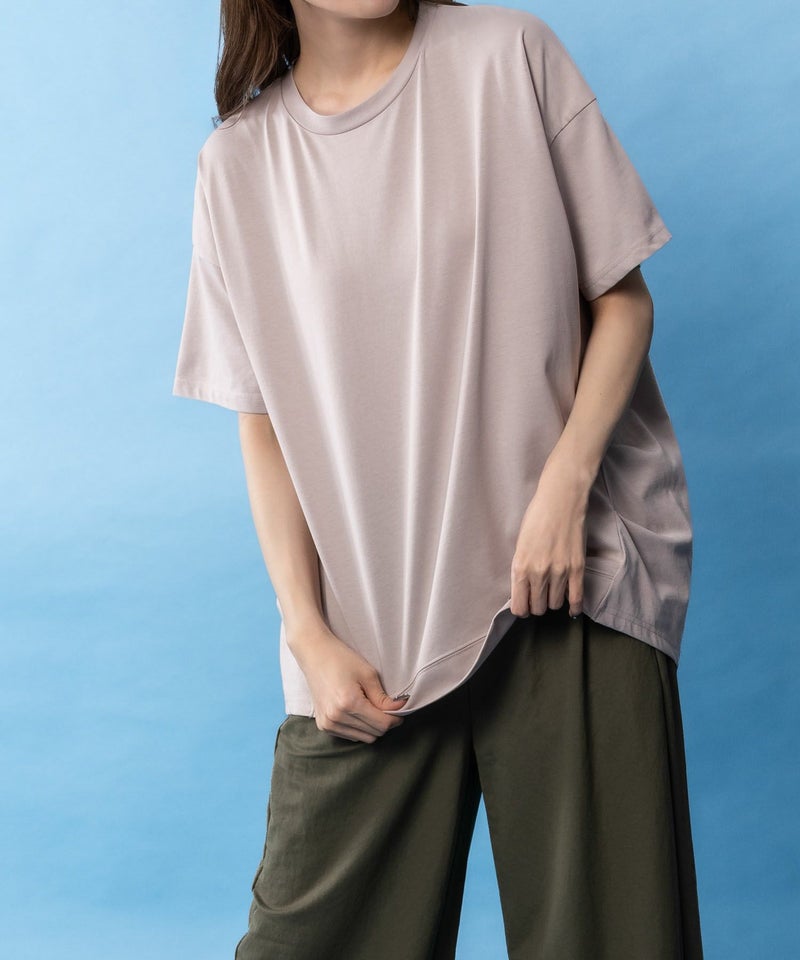 NAVY SARARI  クール＆UVチュニックTシャツ レディース メール便 対応商品商品画像-9