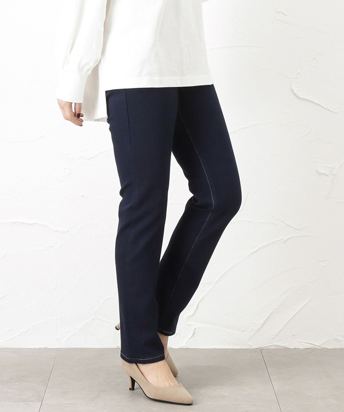 EDWIN JERSEYS MID SLIM STRAIGHT レディース