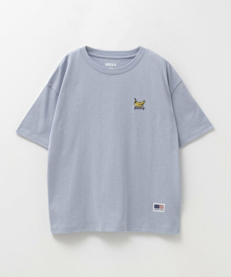 NAVY USコットン刺繍Ｔシャツ キッズ メール便 対応商品商品画像-5