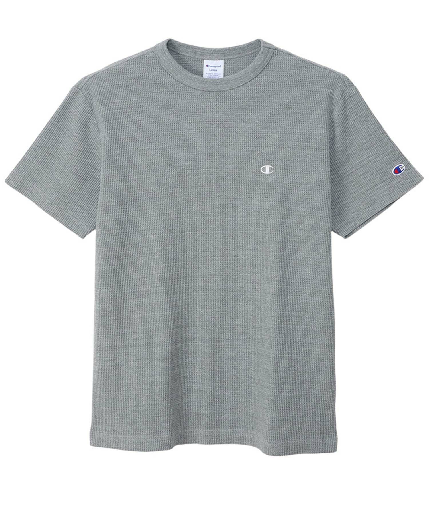 Champion ワンポイントCロゴワッフルTシャツ メンズ
