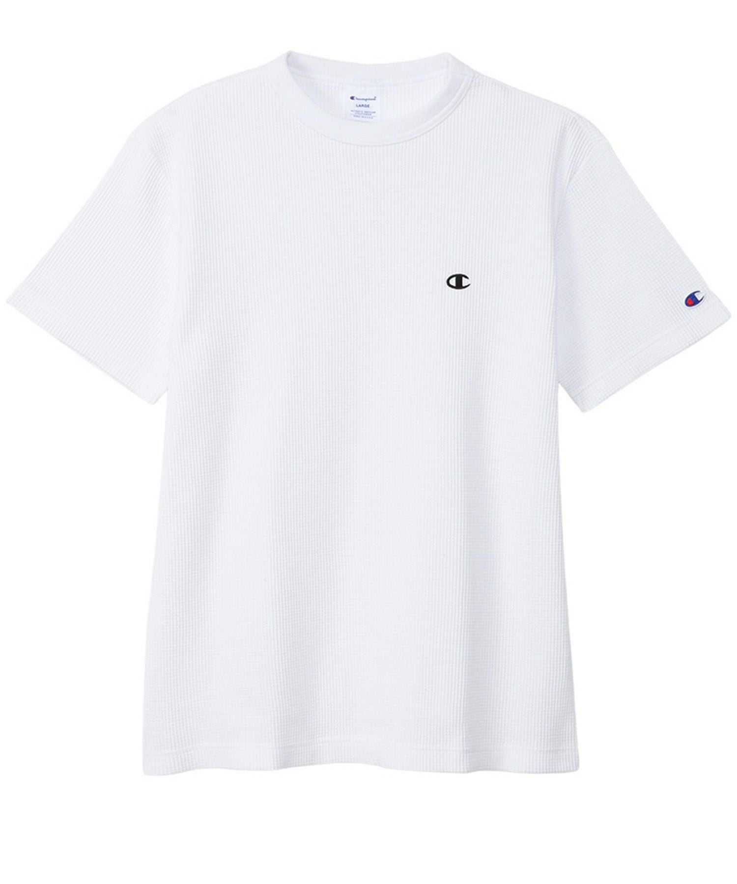Champion ワンポイントCロゴワッフルTシャツ メンズ