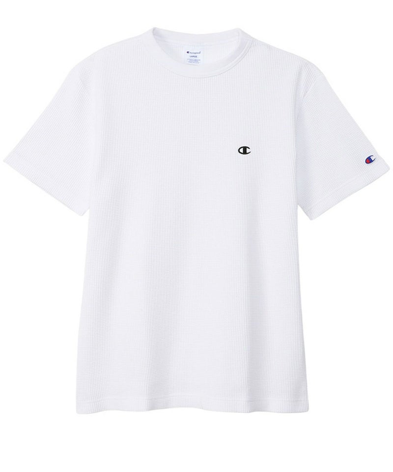 Champion ワンポイントCロゴワッフルTシャツ メンズ メール便 対応商品商品画像-2