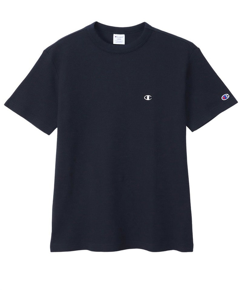 Champion ワンポイントCロゴワッフルTシャツ メンズ メール便 対応商品商品画像-4