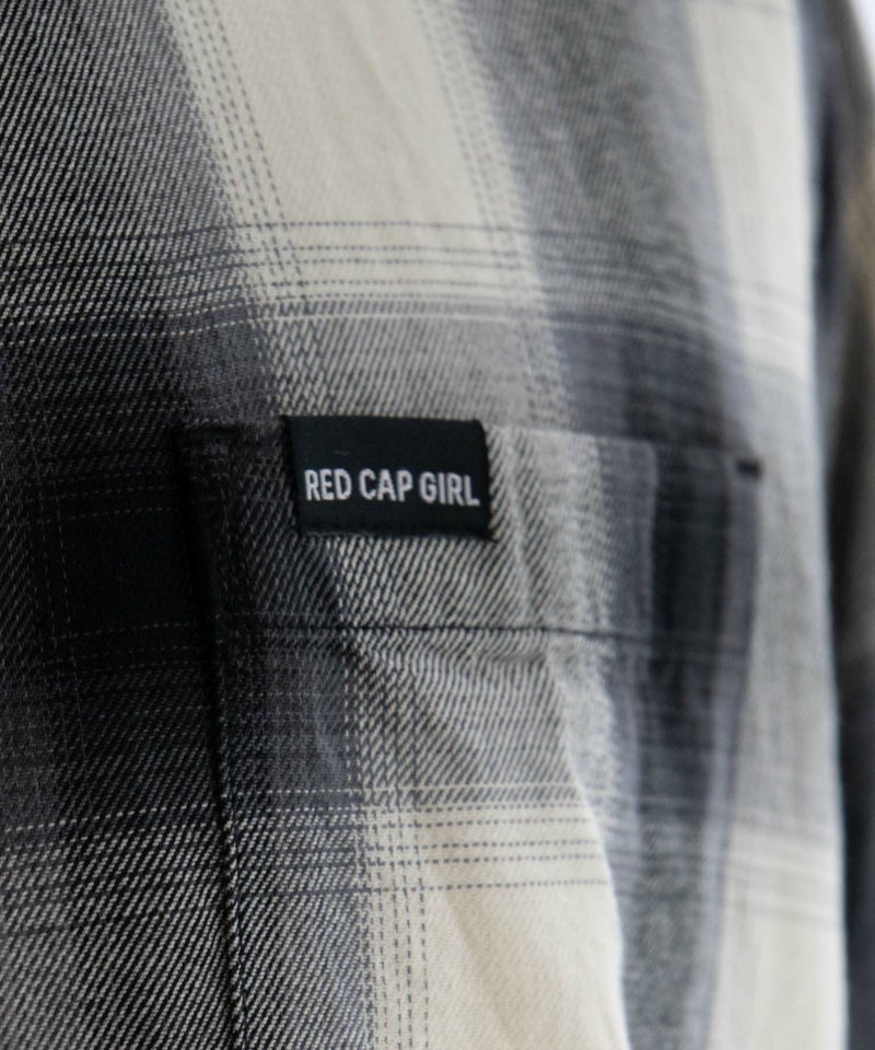 [期間限定価格]【オンラインストア限定】RED CAP GIRL  オンブレーチェックバック刺繍＆プリント半袖シャツ メンズ商品画像-12