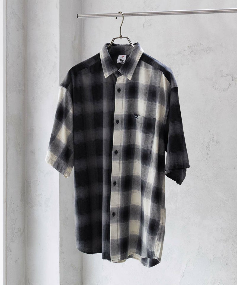 【オンラインストア限定】RED CAP GIRL オンブレーチェックバック刺繍&プリント半袖シャツ メンズ商品画像-32