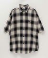 [期間限定価格]【オンラインストア限定】RED CAP GIRL  オンブレーチェックバック刺繍＆プリント半袖シャツ メンズ商品サムネイル-33