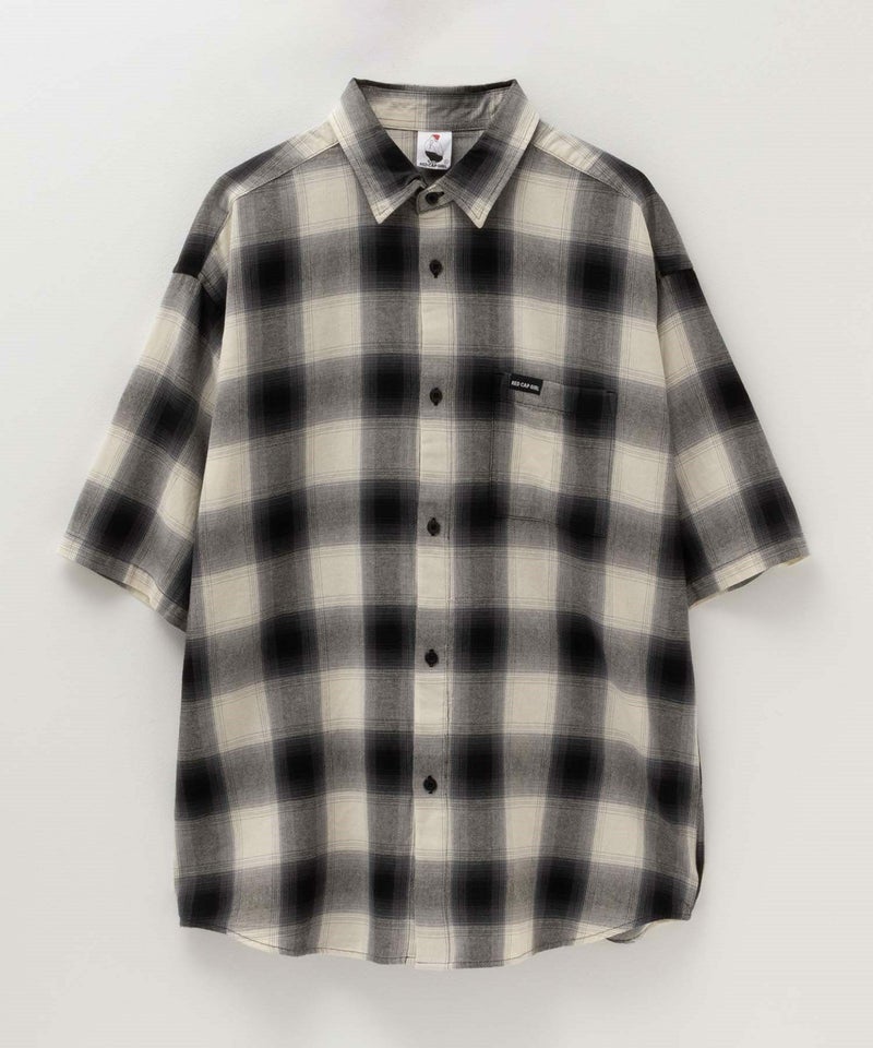 [期間限定価格]【オンラインストア限定】RED CAP GIRL  オンブレーチェックバック刺繍＆プリント半袖シャツ メンズ商品画像-33