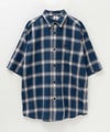 [期間限定価格]【オンラインストア限定】RED CAP GIRL  オンブレーチェックバック刺繍＆プリント半袖シャツ メンズ商品サムネイル-37