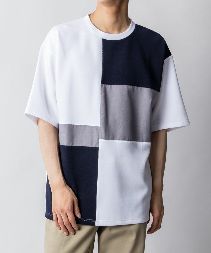 URBAN COLLECTION エアスムージー 切替えTシャツ メンズ メール便 対応商品商品画像-1