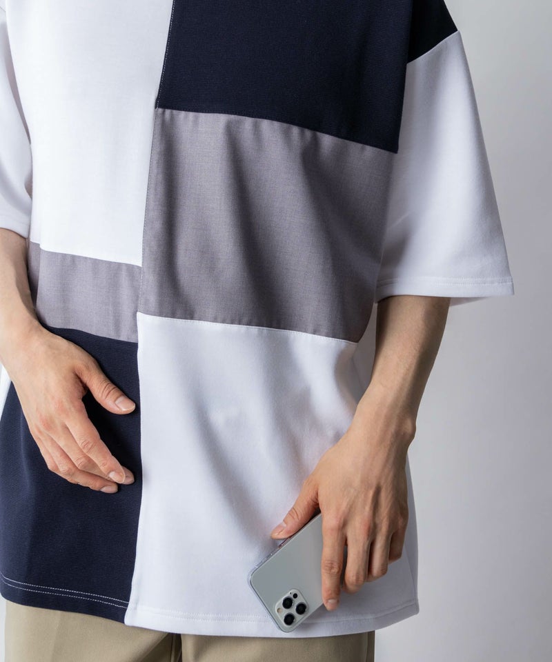 URBAN COLLECTION エアスムージー 切替えTシャツ メンズ メール便 対応商品商品画像-9