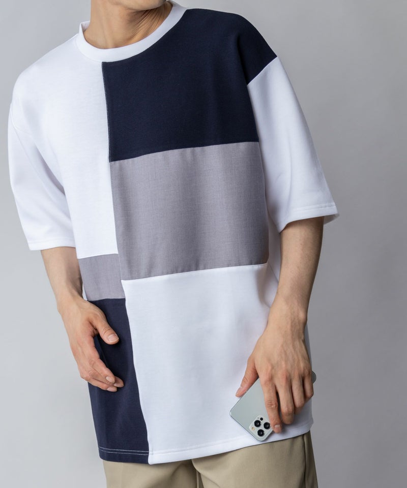 URBAN COLLECTION  エアスムージー 切替えTシャツ メンズ メール便 対応商品商品画像-10