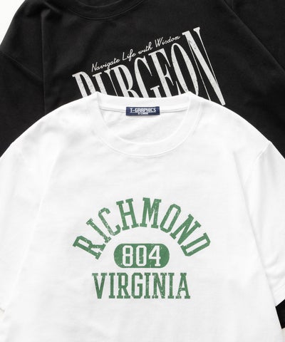 T-GRAPHICS カレッジプリント半袖Tシャツ メンズ ネコポス 対応商品