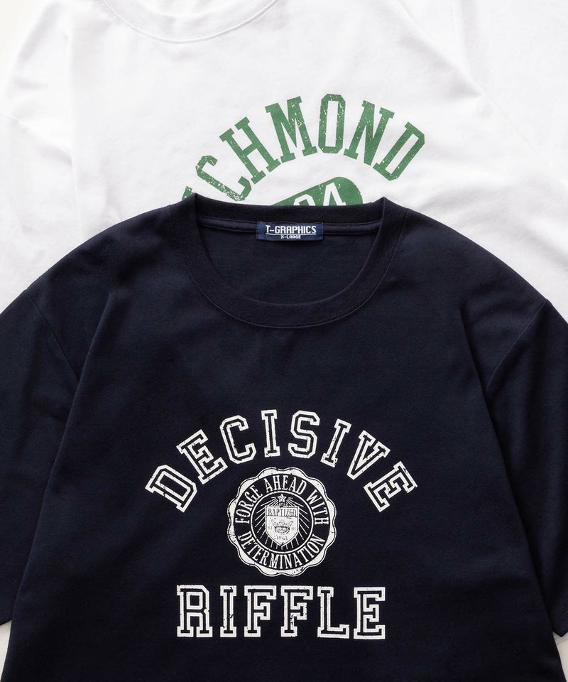 T-GRAPHICS カレッジプリント半袖Tシャツ メンズ メール便 対応商品商品画像-4