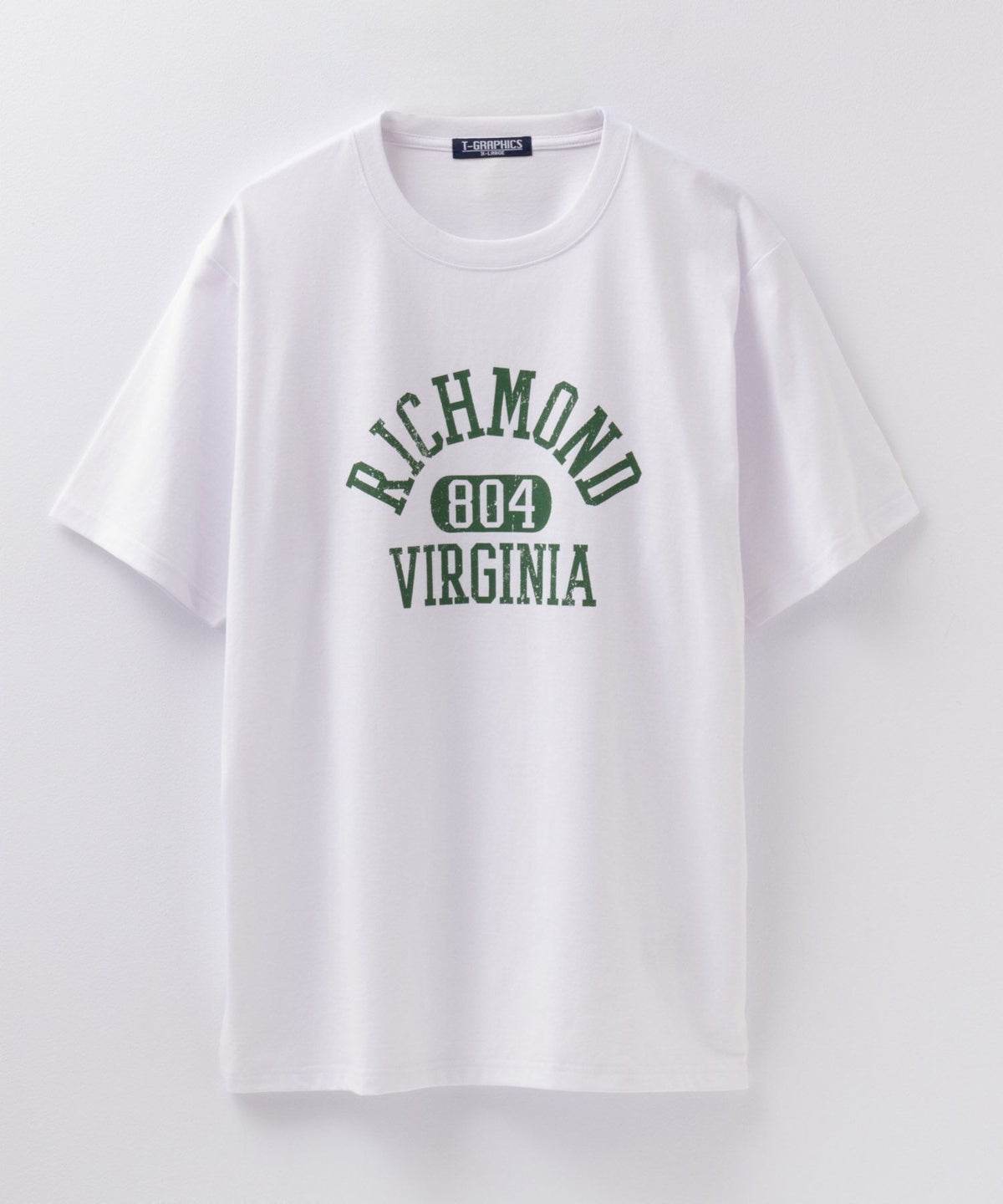 T-GRAPHICS カレッジプリント半袖Tシャツ メンズ ネコポス 対応商品