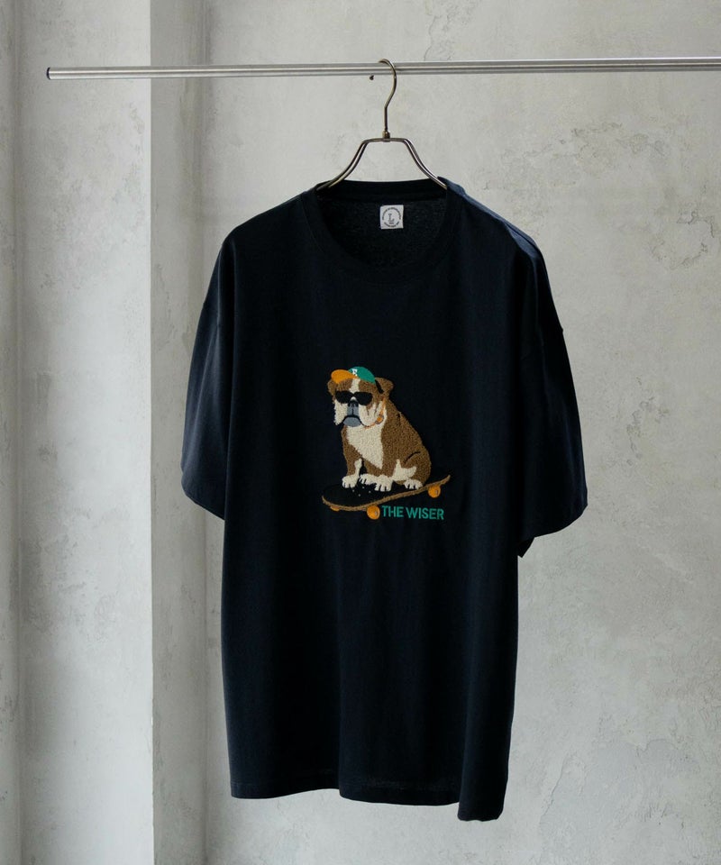 アニマルサガラ刺繍ショートスリーブTシャツ メンズ メール便 対応商品商品画像-3