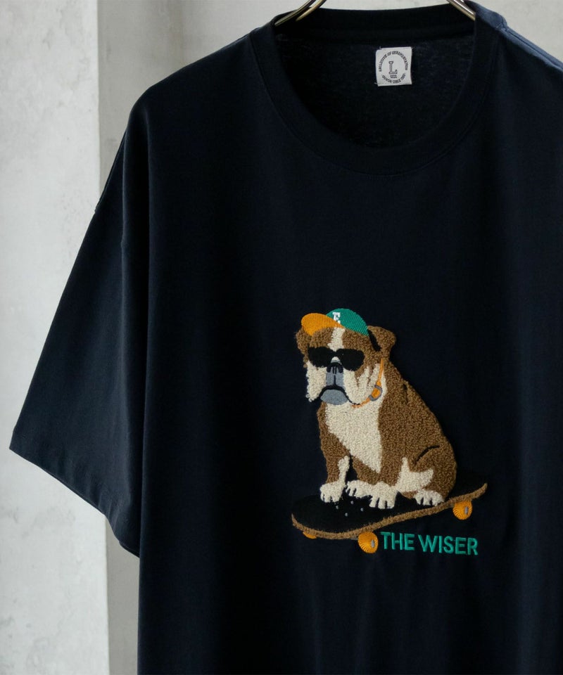 アニマルサガラ刺繍ショートスリーブTシャツ メンズ メール便 対応商品商品画像-7