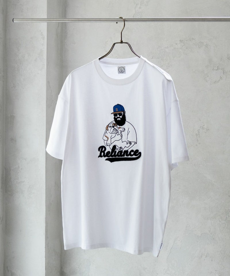 サガラビッグ刺繍ショートスリーブTシャツ メンズ メール便 対応商品商品画像-1