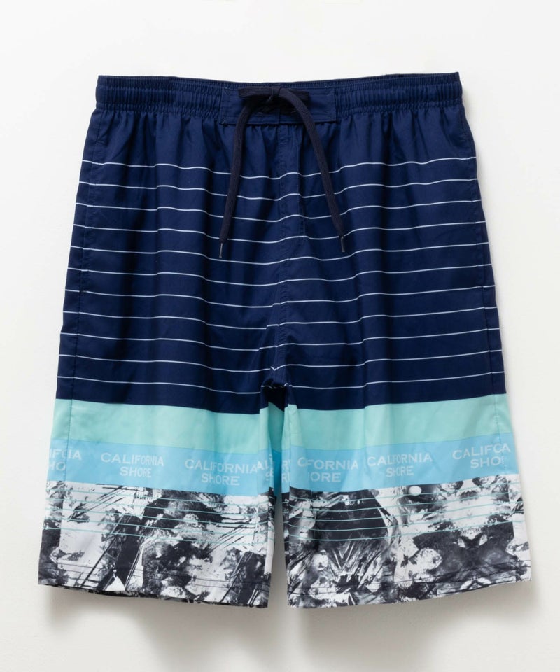 CALIFORNIA SHORE ボーダートランクス 水着 メンズ商品画像-3