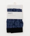 NAVY  チェックボクサーパンツ メンズ メール便 対応商品商品サムネイル-5
