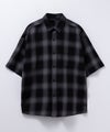 【オンラインストア限定】NAIVE MAGIC オンブレーチェックルーズサイズ半袖シャツ メンズ商品サムネイル-19