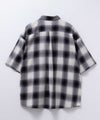 【オンラインストア限定】NAIVE MAGIC  オンブレーチェックルーズサイズ半袖シャツ メンズ商品サムネイル-22