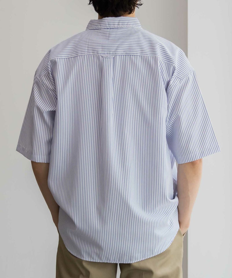 [期間限定価格]【オンラインストア限定】NAIVE MAGIC  ポリエステルブロード ルーズサイズ半袖シャツ メンズ商品画像-8