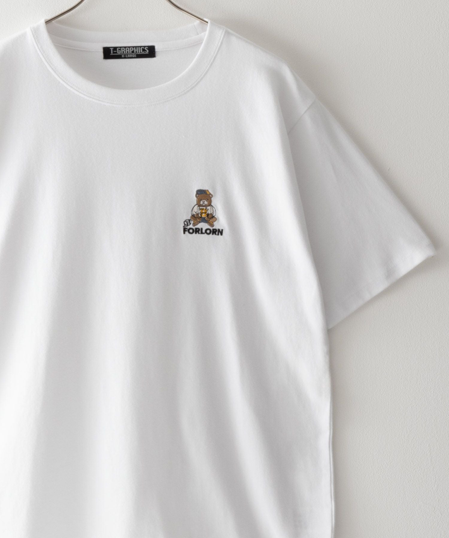 familiar 車と動物刺繍 Tシャツ 受注期間限定！齋藤璃佑コラボ企画！コラボ半袖Tシャツ◇齋藤璃佑