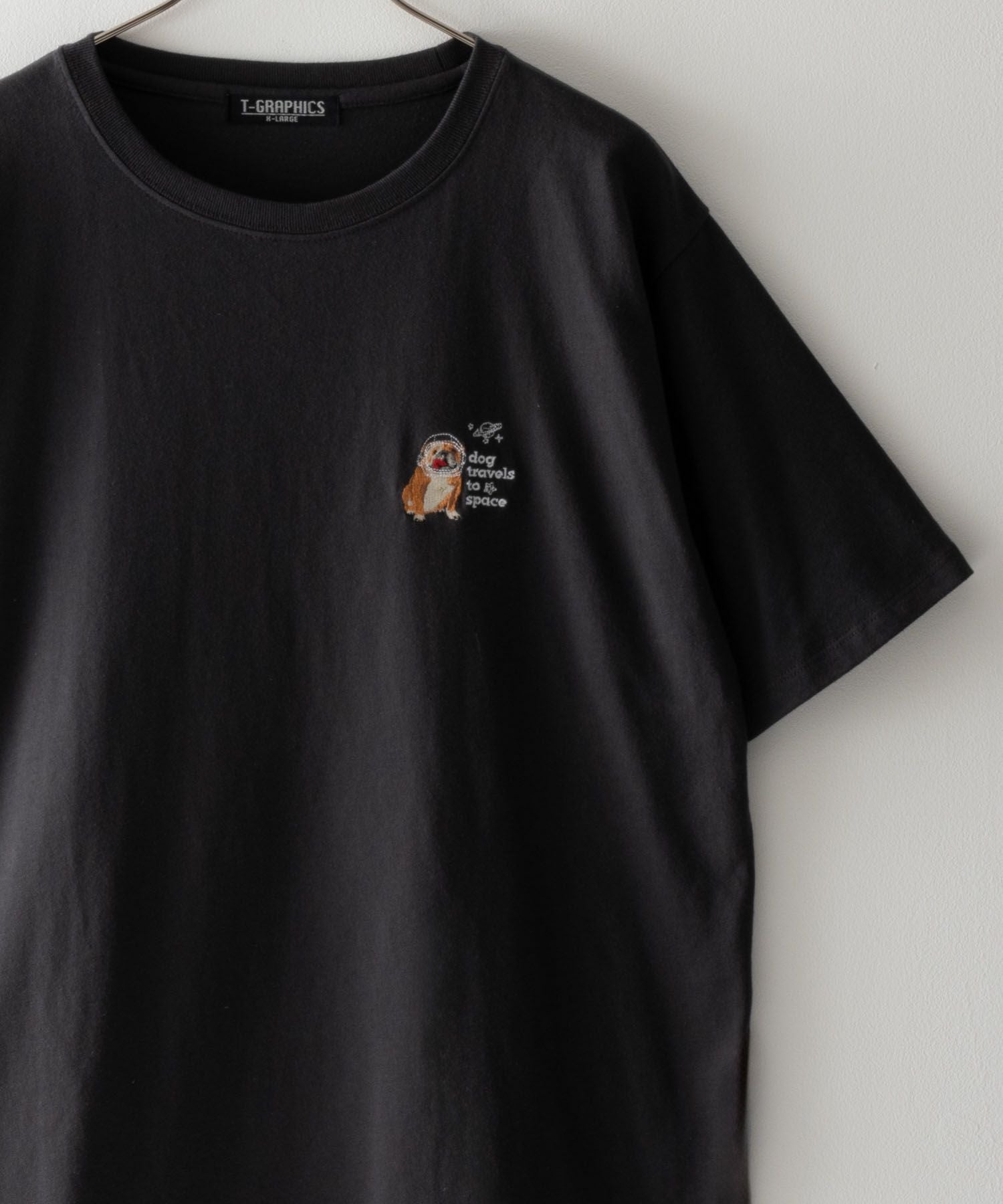 T-GRAPHICS アニマル刺繍Tシャツ メンズ