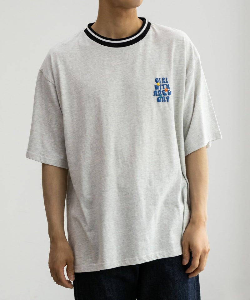 【オンラインストア限定】RED CAP GIRL 発泡プリントラインリブTシャツ メンズ メール便 対応商品商品画像-2