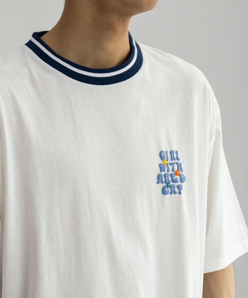 【オンラインストア限定】RED CAP GIRL 発泡プリントラインリブTシャツ メンズ メール便 対応商品商品画像-11