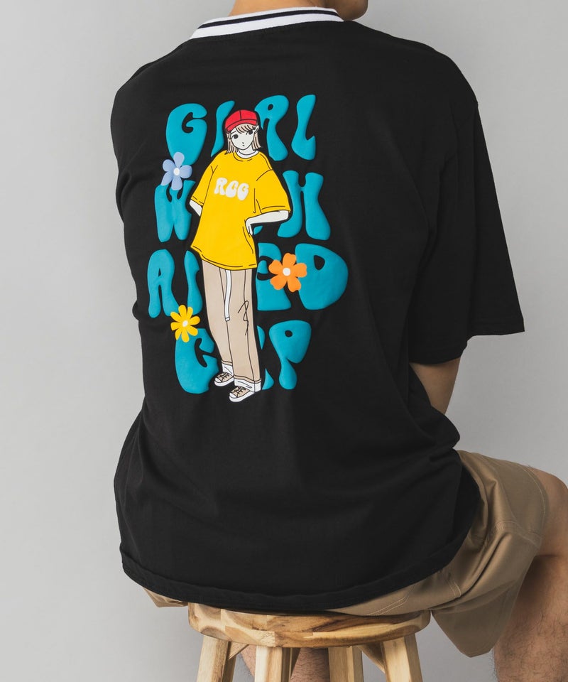 【オンラインストア限定】RED CAP GIRL 発泡プリントラインリブTシャツ メンズ メール便 対応商品商品画像-23