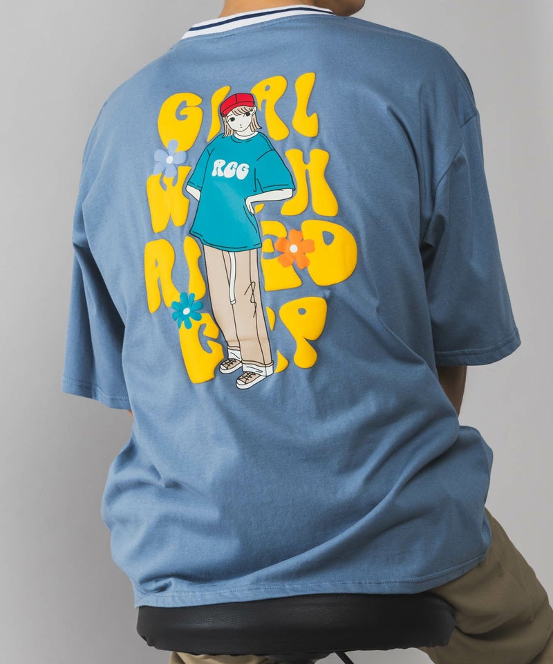 【オンラインストア限定】RED CAP GIRL 発泡プリントラインリブTシャツ メンズ メール便 対応商品商品画像-28