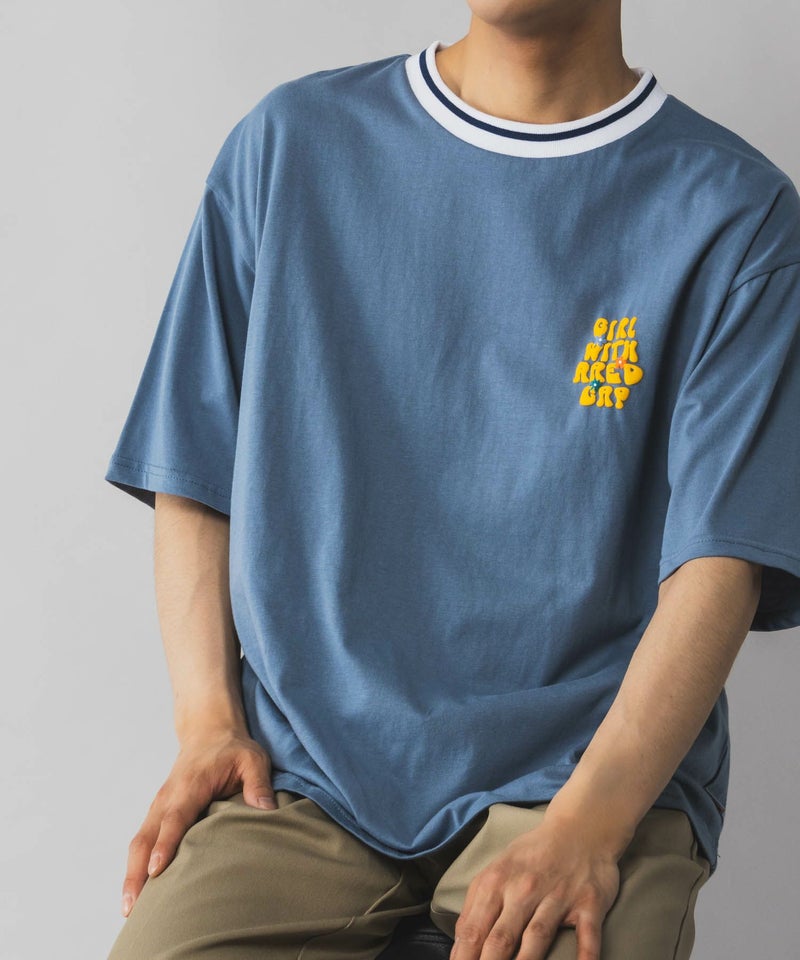 【オンラインストア限定】RED CAP GIRL 発泡プリントラインリブTシャツ メンズ メール便 対応商品商品画像-30