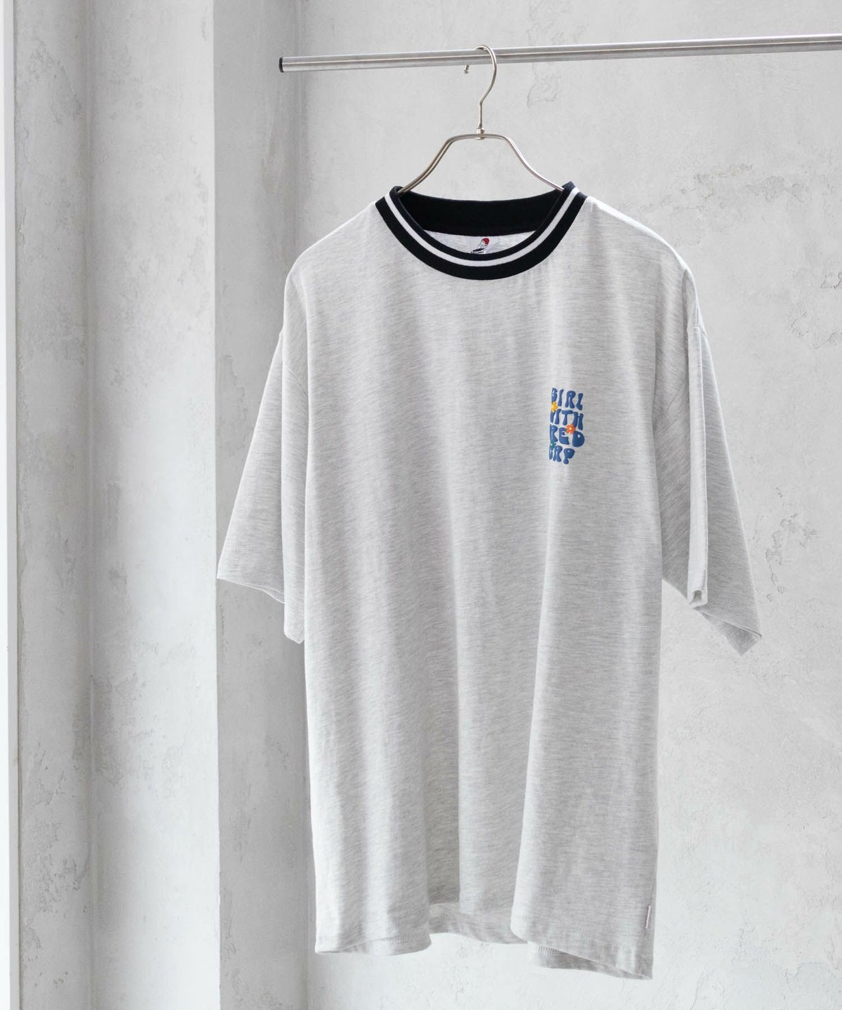 RED CAP GIRL 発泡プリントラインリブTシャツ メンズ ネコポス 対応商品