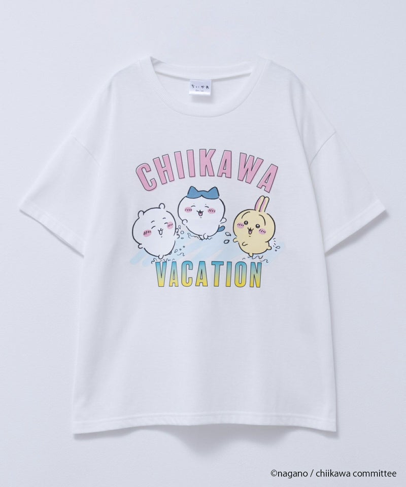 ちいかわ 半袖Tシャツ バケーション キッズ メール便 対応商品商品画像-3